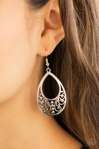 Stylish Serpentine - Silver Earrings - E0115