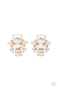 Royal Reverie - Gold Pearl Earrings