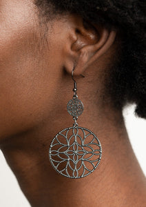 Mandala Eden - Black Earrings - E0482