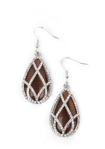 Crawling With Couture - Brown Earrings - E0793