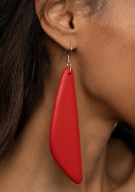 Scuba Dream - Red Earrings - E0365
