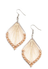 Load image into Gallery viewer, Pulling at My HARP-strings - Brown Earrings - E0632
