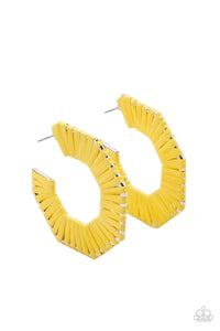 Fabulously Fiesta - Yellow Earrings - E0740