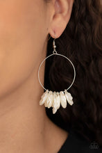 Load image into Gallery viewer, Sailboats and Seashells - White Earrings - E0681
