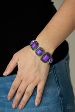 Load image into Gallery viewer, Retro Rodeo - Purple Bracelet -B0734
