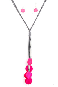 Tidal Tassels - Pink Necklace - N0711