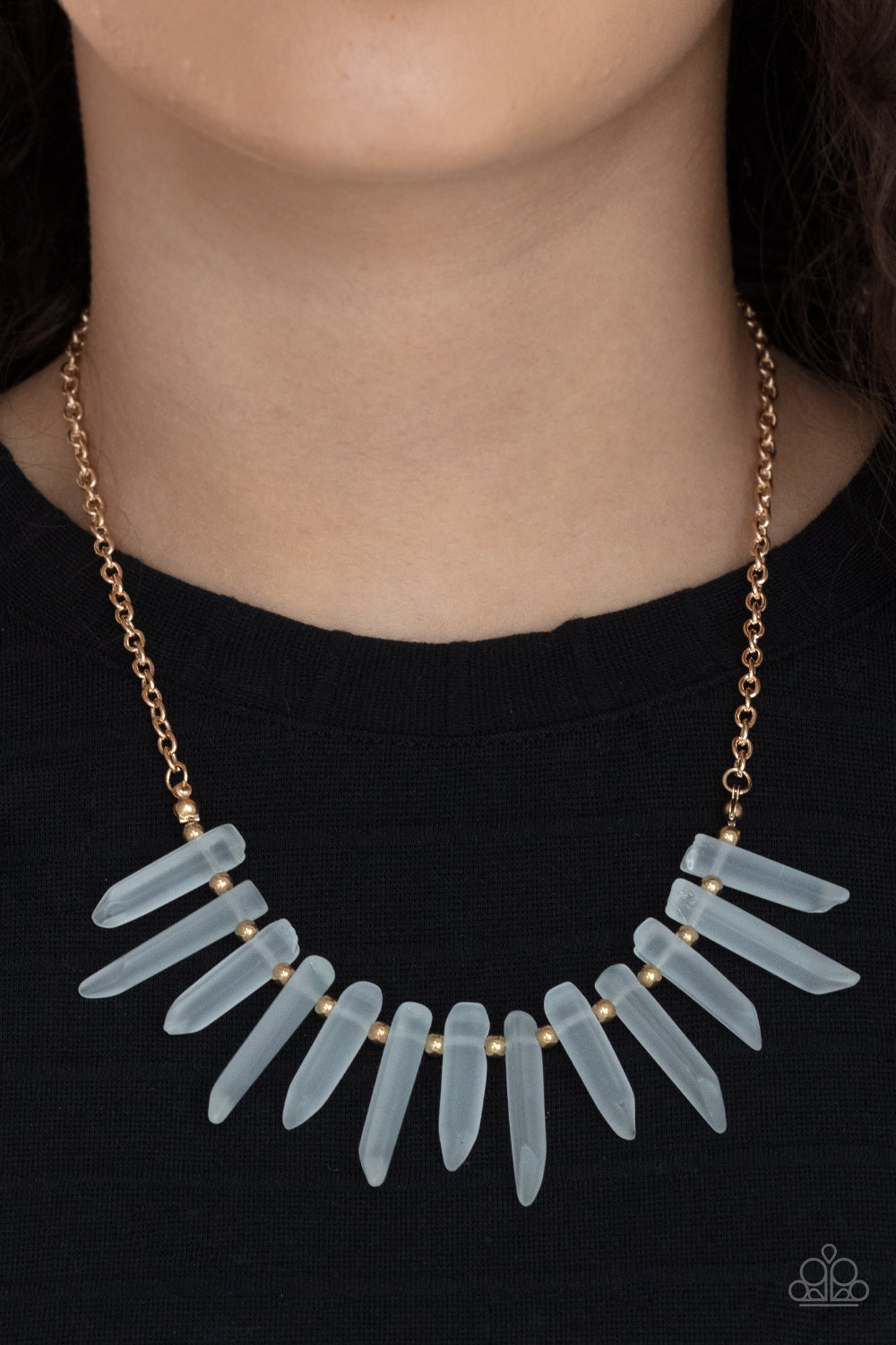 Ice Age Intensity - Gold Necklace -N0653