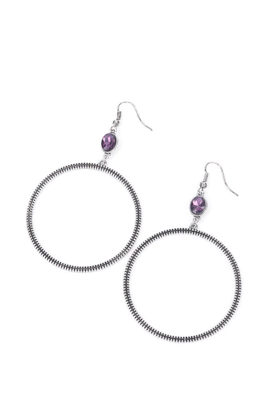 Work That Circuit - Purple Earrings - E0611