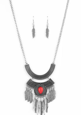 Desert Devotion - Red Necklace - N0795 