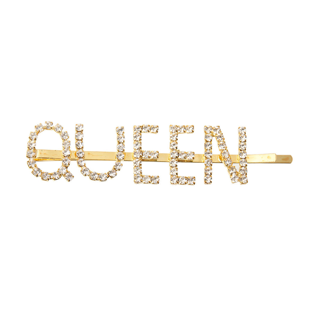 Gold QUEEN Bobby Pin