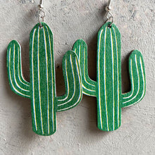 Load image into Gallery viewer, Iron Hook Wooden Earrings
