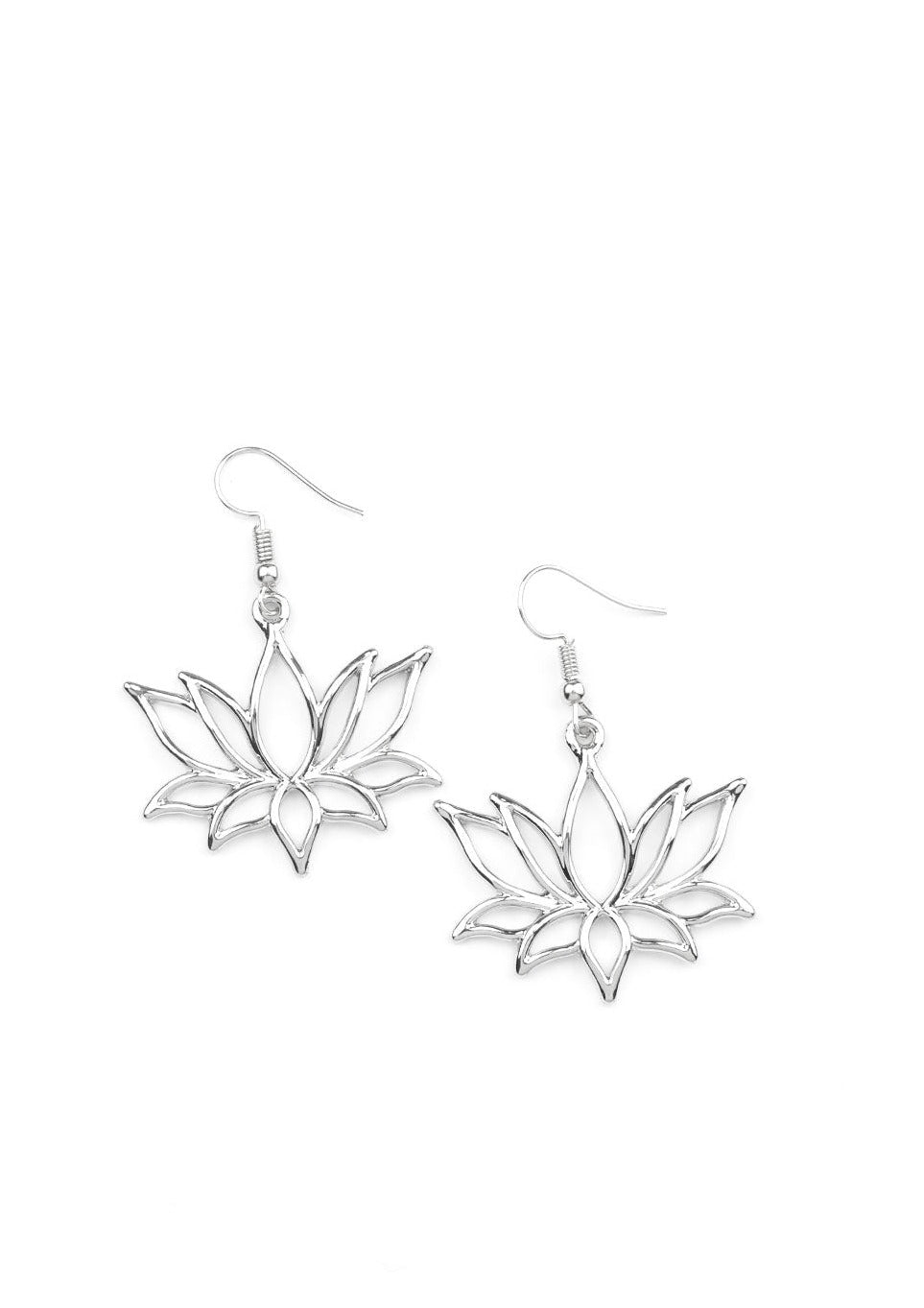 Lotus Ponds - Silver Earring - E0962