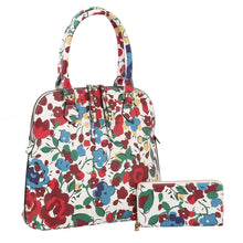 Load image into Gallery viewer, Multi Color Floral Tall Dome Satchel Bag Set
