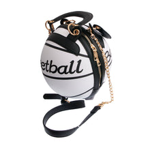 Load image into Gallery viewer, White Basketball Handbag
