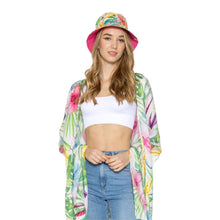 Load image into Gallery viewer, Pink Tropical Reversible Hat
