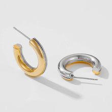 Load image into Gallery viewer, 925 Sterling Silver C-Hoop Earrings
