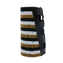 Load image into Gallery viewer, Monochrome Gold Beaded Arm Cuff
