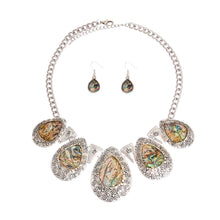 Load image into Gallery viewer, Abalone Teardrop Collar Necklace
