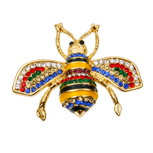 Load image into Gallery viewer, Buzzworthy Brooch: Colorful Bee Pin
