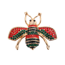 Load image into Gallery viewer, Bee-lieve in Style: Rhinestone Brooch
