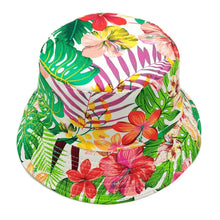 Load image into Gallery viewer, Pink Tropical Reversible Hat
