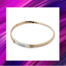 Load image into Gallery viewer, Inspiration Stacking Bangle Bracelet Faith - B1015
