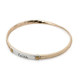 Inspiration Stacking Bangle Bracelet Faith - B1015