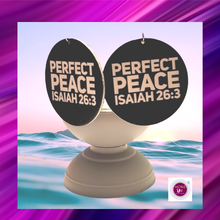 Load image into Gallery viewer, Perfect Peace Inspirational Message Earrings -E1059
