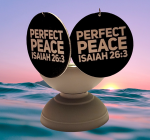 Perfect Peace Inspirational Message Earrings Media 1 of 1