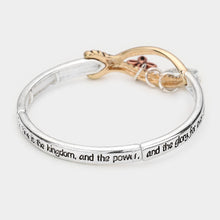 Load image into Gallery viewer, The Lords Prayer Charm Bracelet - B1028
