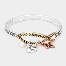 Load image into Gallery viewer, The Lords Prayer Charm Bracelet - B1028
