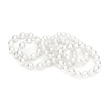 Load image into Gallery viewer, White Pearl Stretch Bracelet Stack Set of 5 - B1026
