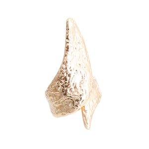 Hammered Gold Pointed Cuff