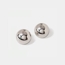 Load image into Gallery viewer, Hemispherical Stainless Steel Clip On Earrings
