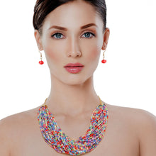 Load image into Gallery viewer, 34 Strand Multi Color Bead Necklace
