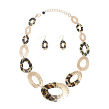 Load image into Gallery viewer, Leopard Link Necklace Set
