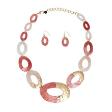 Load image into Gallery viewer, Pink Link Necklace Set
