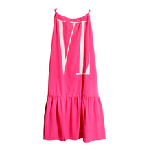 Load image into Gallery viewer, 3XL Pink VL Halter Dress
