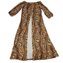 Load image into Gallery viewer, 3XL Leopard Split Maxi Dress
