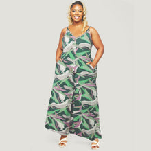 Load image into Gallery viewer, 1XL Green Cami Romper
