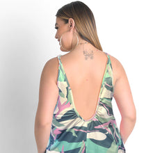 Load image into Gallery viewer, 1XL Green Cami Romper
