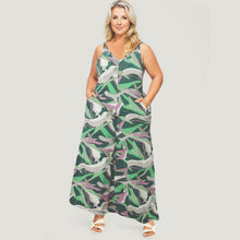 Load image into Gallery viewer, 2XL Green Cami Romper
