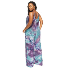 Load image into Gallery viewer, 5XL Purple Tie Dye Jumpsuit
