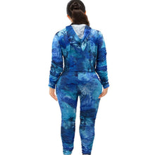 Load image into Gallery viewer, 1XL Blue Tie Dye Hoodie Set
