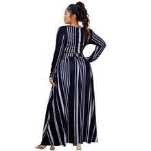 Load image into Gallery viewer, 3XL Navy Stripe Outfit Set
