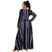 Load image into Gallery viewer, 5XL Navy Stripe Outfit Set
