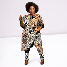 Load image into Gallery viewer, 4XL Animal Print Tunic Set
