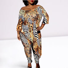 Load image into Gallery viewer, 4XL Animal Print Tunic Set
