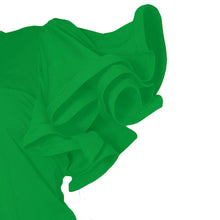 Load image into Gallery viewer, 4XL Green Ruffle Geometric Pant Set
