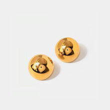 Load image into Gallery viewer, Hemispherical Stainless Steel Clip On Earrings
